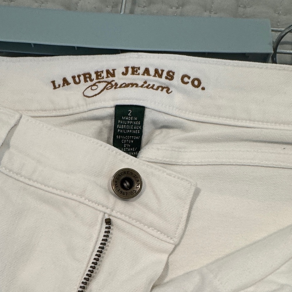 Ralph Lauren Women's Straight Leg White Jeans - Picture 5 of 6